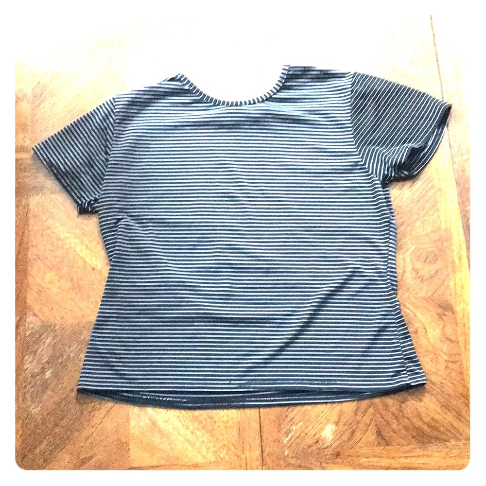 I am selling a black and white striped shirt